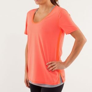 LULULEMON Not So Basic Gym Tee Light Flare